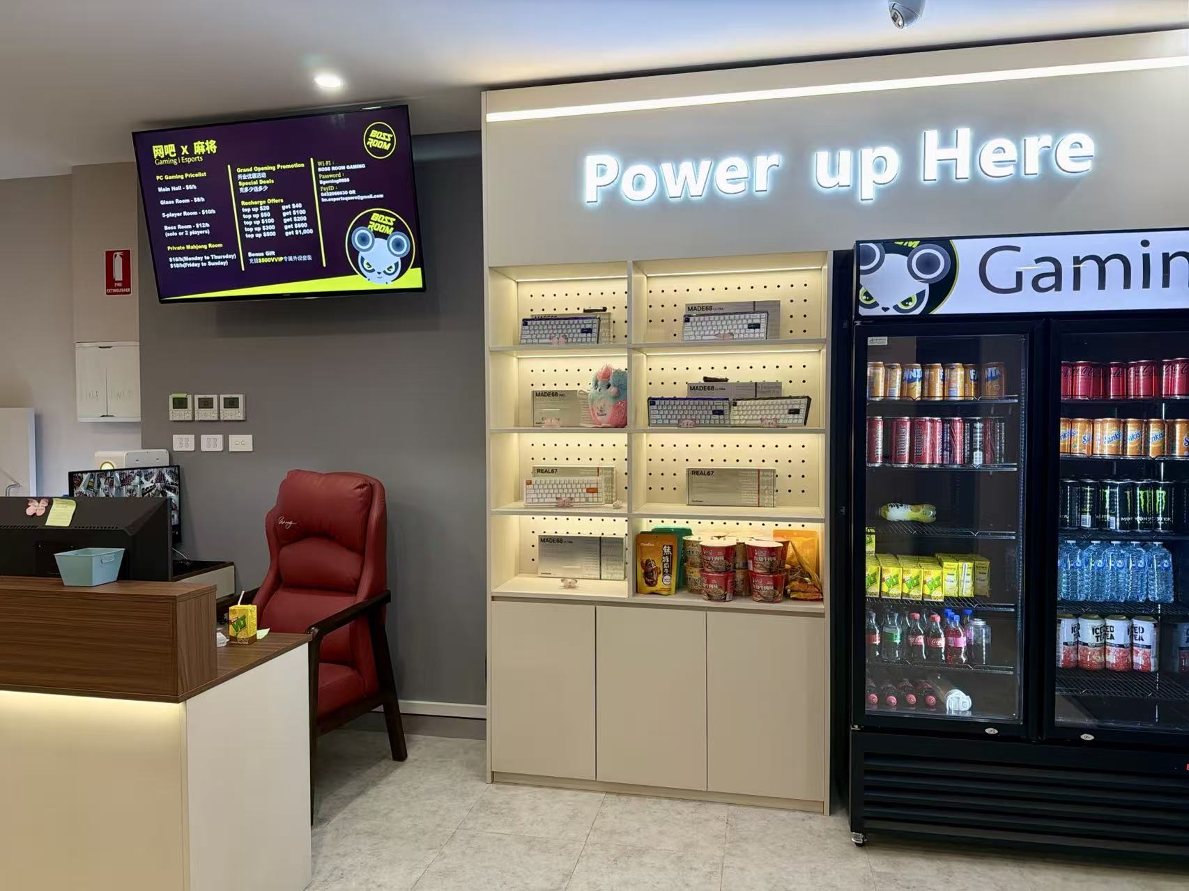 The front counter